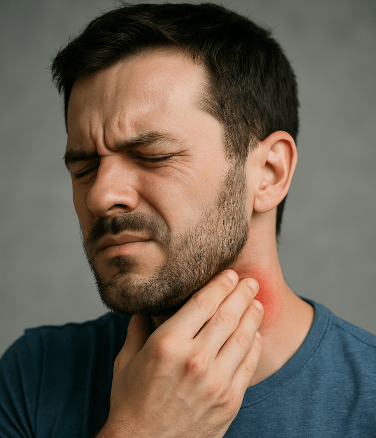 Swollen Lymph Nodes Guide Illustration of swollen lymph nodes discussed in our Houston massage blog